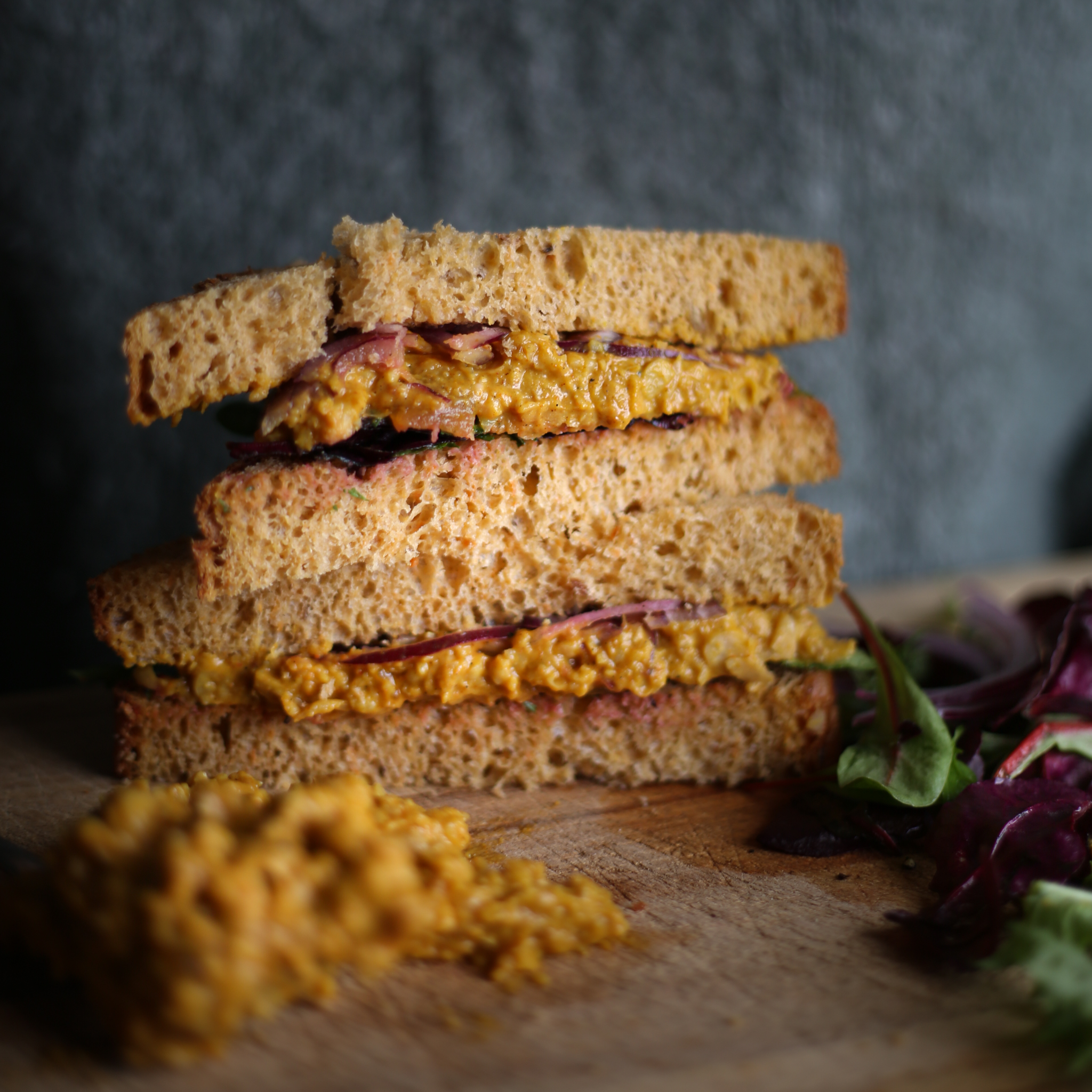 Coronation Chickpea Sandwich