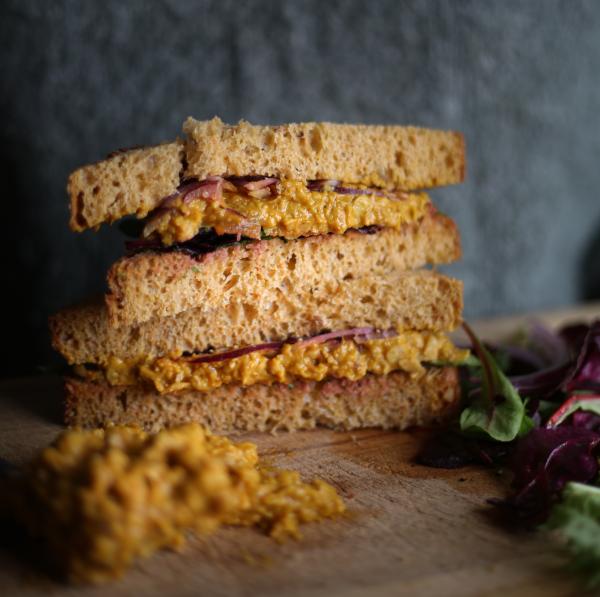 Coronation Chickpea Sandwich